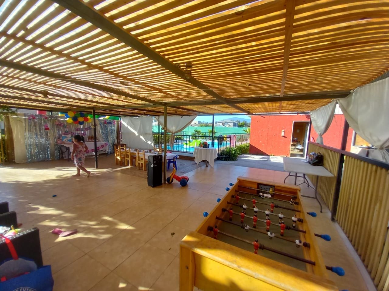 Pérgola cubierta Juegos infantiles