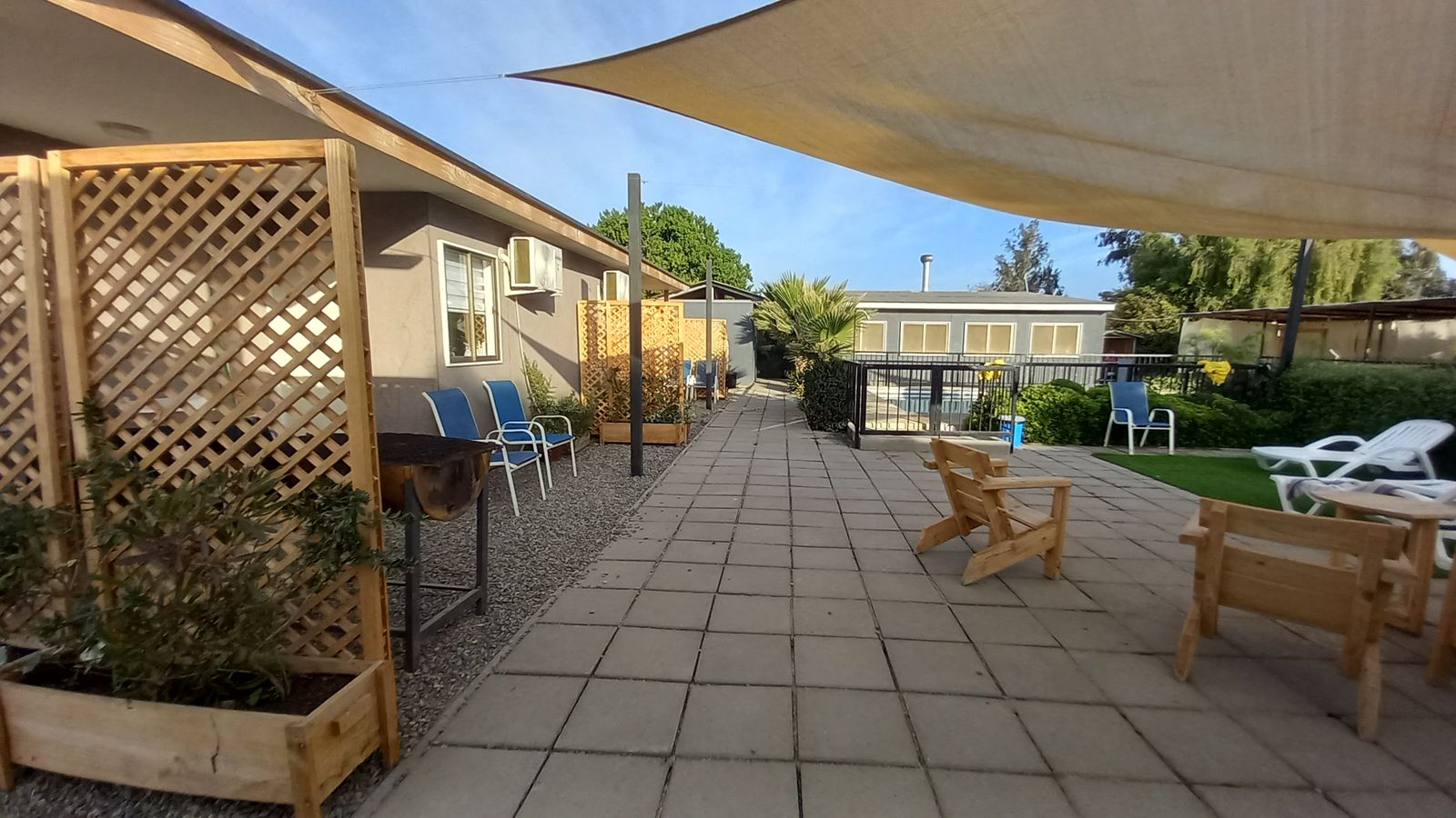 Cabañas terraza común